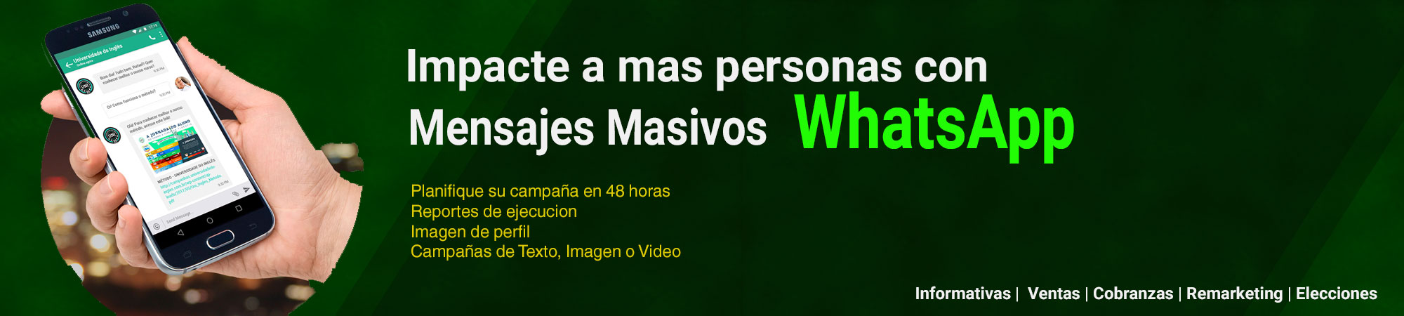 Whatsapp Marketing - Envío de mensajes masivos whatsApp