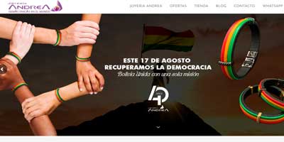 Ecommerce Global Joyeria Andrea Bolivia DHL